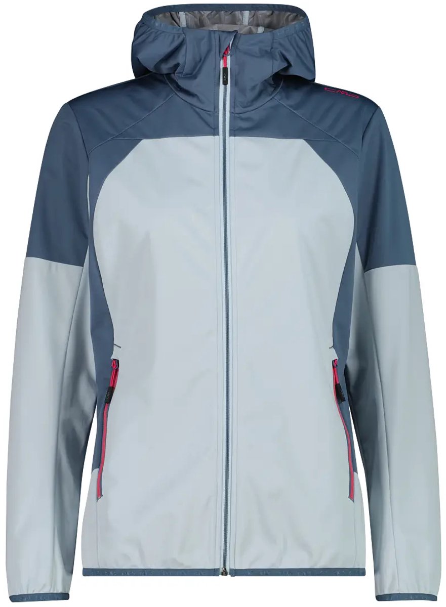 Ultralichte softshell hoodie dames CMP Blauw