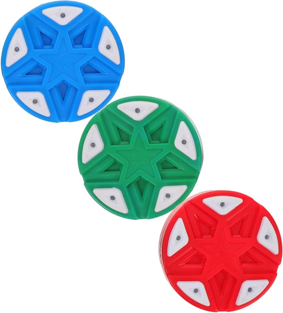 Hockey Pucks - Rollerhockey Pucks Vloerhockeyballen - Straathockey Oefenen - Soepele Stabiele Beweging - 7.5 cm - Diverse kleuren