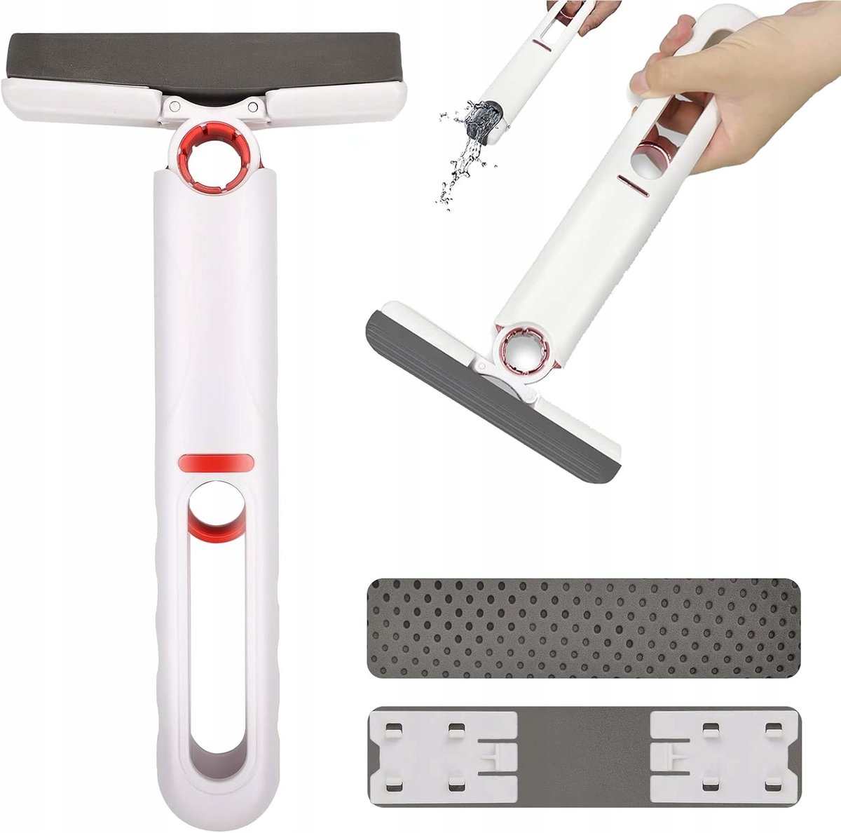 Compacte sponsmop - Opvouwbaar en superabsorberend