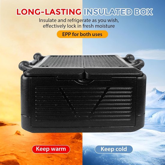 Opvouwbare koelbox en thermobox - Multifunctionele isolerende piepschuimbox voor camping en picknick - 26 liter — afbeelding 3