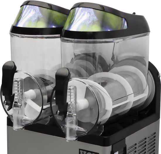 HCB® - Professionele Horeca Slushmachine - 2 x 12 liter - 230V - Slush puppy machine - 51x43x77 cm (DxBxH) - 44 kg - 7656 van HCB — afbeelding 2