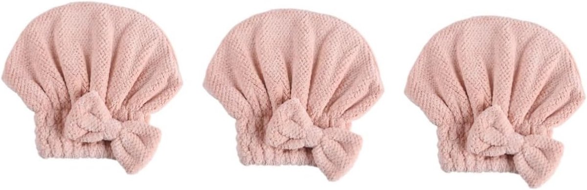 Haardroogkap - Droogkap Sneldrogend - Haar Drogen - Waterabsorberend - 26x27x1cm - Roze