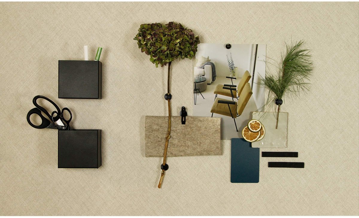 Design Magneetbord - Fabric Sand - 60x140cm - Kamer26