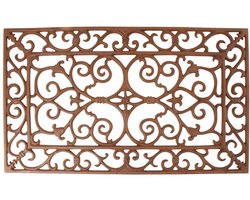 Esschert Design Deurmat - rechthoekig - gietijzer - Victoriaans patroon - 60 x 34 cm