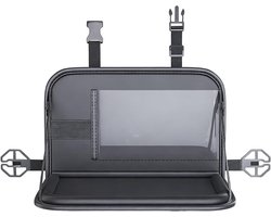 Reis Dienblad Auto - Opvouwbaar Tafelblad - Eten en Werken - Met Laptophouder - 40 cm Breed - Zwart