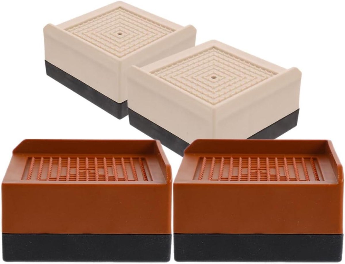 Meubelverhogers - Bedverhogers Stoelverhogers - Meubels Verhogen - Stabiele Stevigheid - 8.5x8.5x5 CM - Diverse kleuren