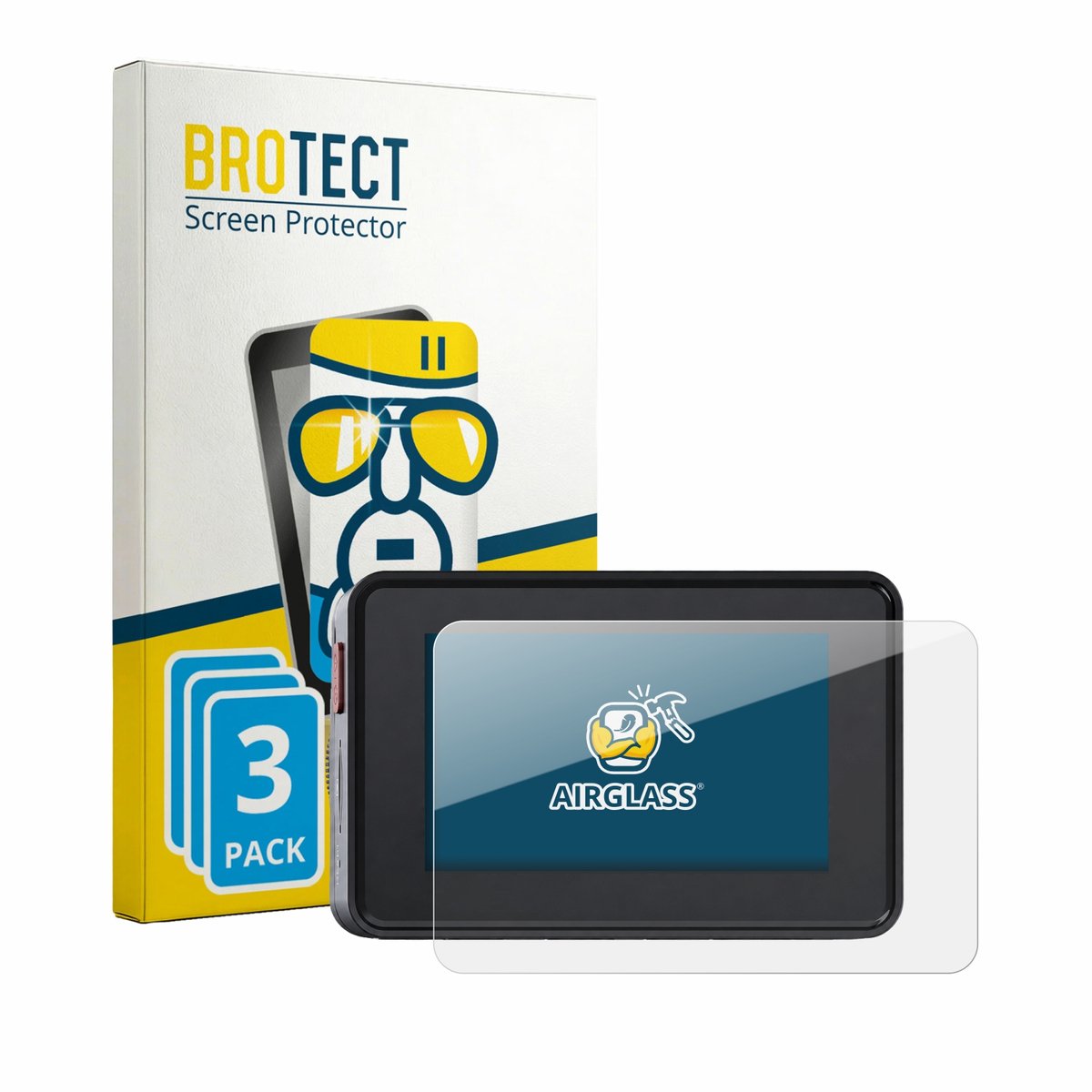 Screenprotector 3 Stuks voor Vantrue Element 2 Beschermglas transparant