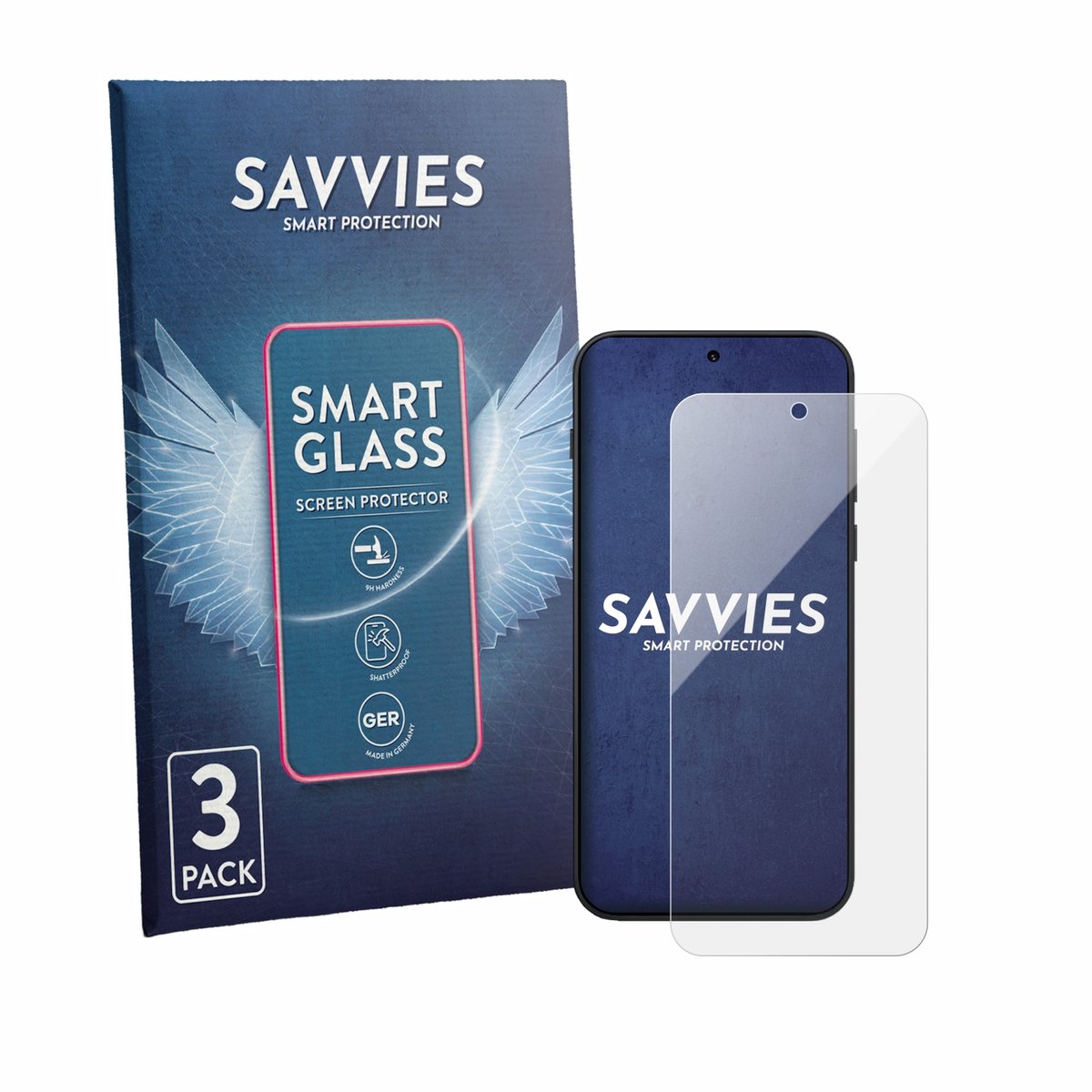 3 Stuks Savvies Screenprotector - geschikt voor OnePlus N6 - beschermfolie glas transparant