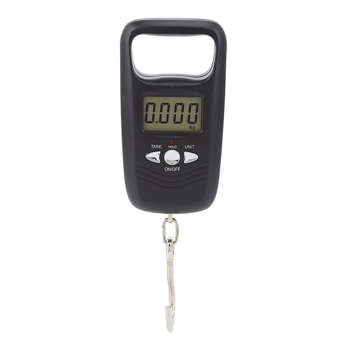 Kofferweegschaal - Zwart - Draagbaar - Digitale Hangweegschaal tot 50 kg - Met LCD Display en Antislip Handgreep