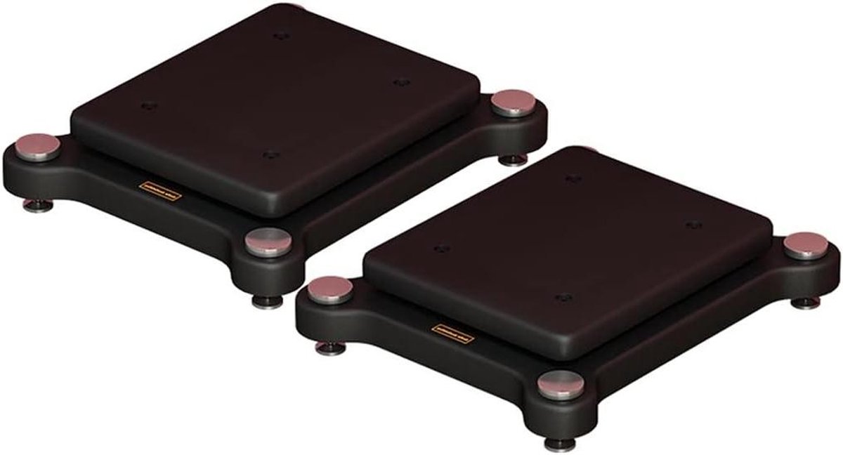 Luidsprekerstandaard - Audio Isolatie Platform - Verbeteren Geluidskwaliteit - Minimaliseert Resonantie - 38 x 33 cm - Zwart