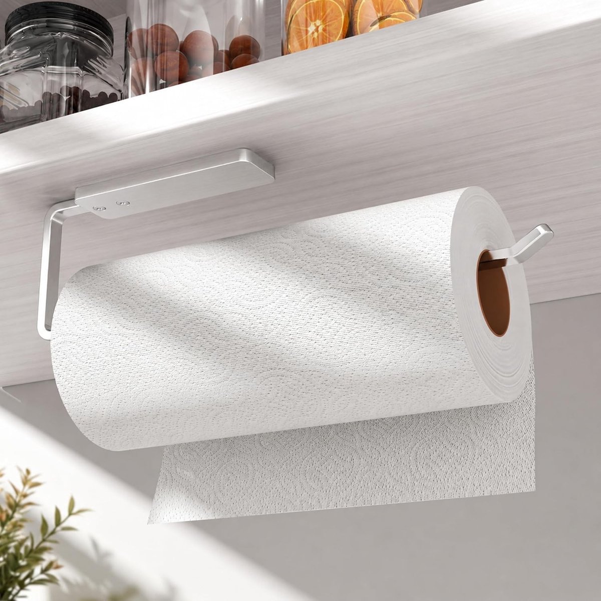 Foliehouder - Zilver - 31 x 8 cm - Aluminium Keukenrolhouder - Voor Keuken en Werkplek
