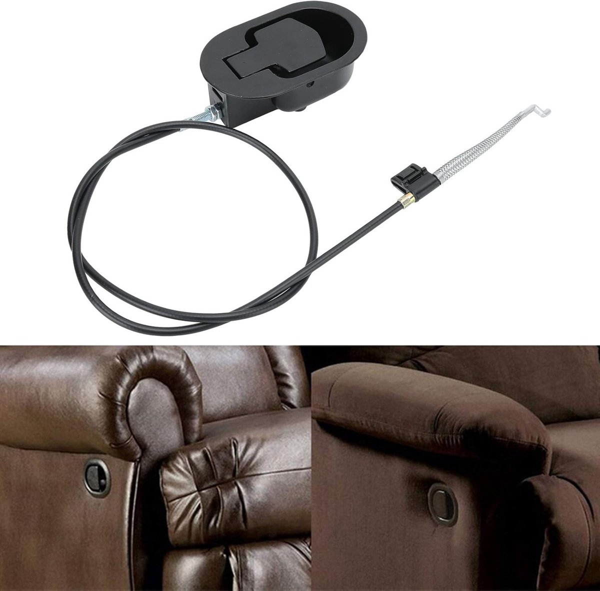 Verstelbare Relaxstoel Ontspanning Handgreep met Kabel, Vervangende Leveren voor Comfortabele Zitervaring (120mm)