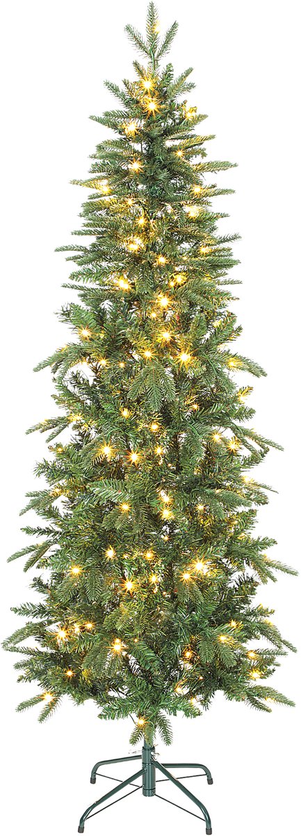 HOMCOM Kerstboom Kunststof, Metaal 60L x 60B x 180H cm Groen