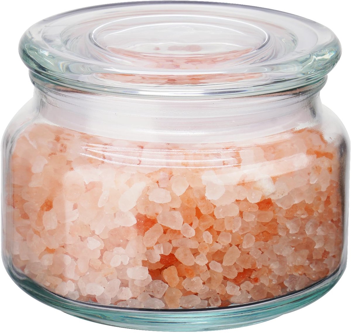 Glazen cellar 280 ml - helder glas - met deksel - ideaal voor food opslag - ShopVlot