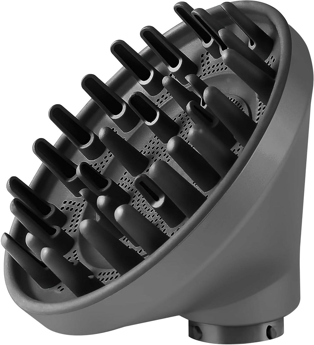 Haar Diffuser Opzetstuk - Krul Definiëren - Volume Creëren - Universeel Compatibel - 14 cm - Grijs