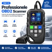 OBD2 Scanner - Auto Uitlezen en Storing Verwijderen - Diagnoseapparatuur voor Auto's - Motorstoring Lezen en Wissen - Real-time Data - LCD Kleurenscherm - 13 Talen - Voor Auto Reparatie en Onderhoud