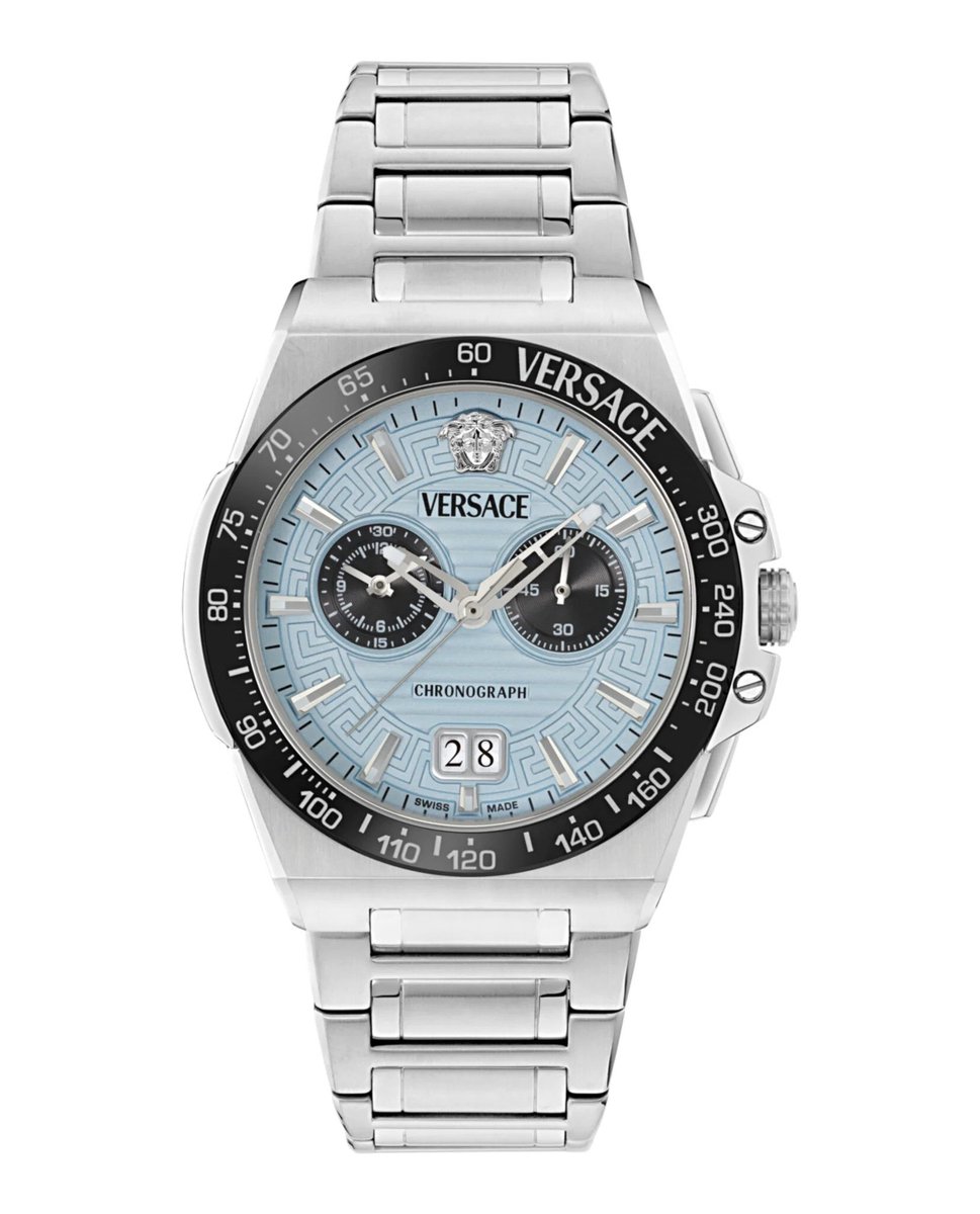 Versace Greca Reaction VE5N00226 Horloge - Staal - Zilverkleurig - Ø 43 mm