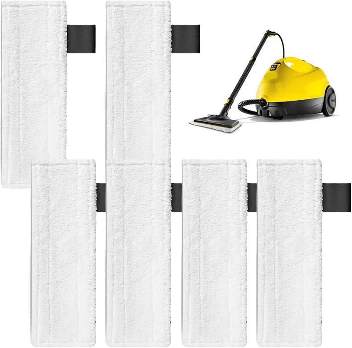 6 replacement cloths for Kär-cher steam cleaner for Kär-cher microfibre floor cloths suitable for Kärcher Easyfix - ShopVlot
