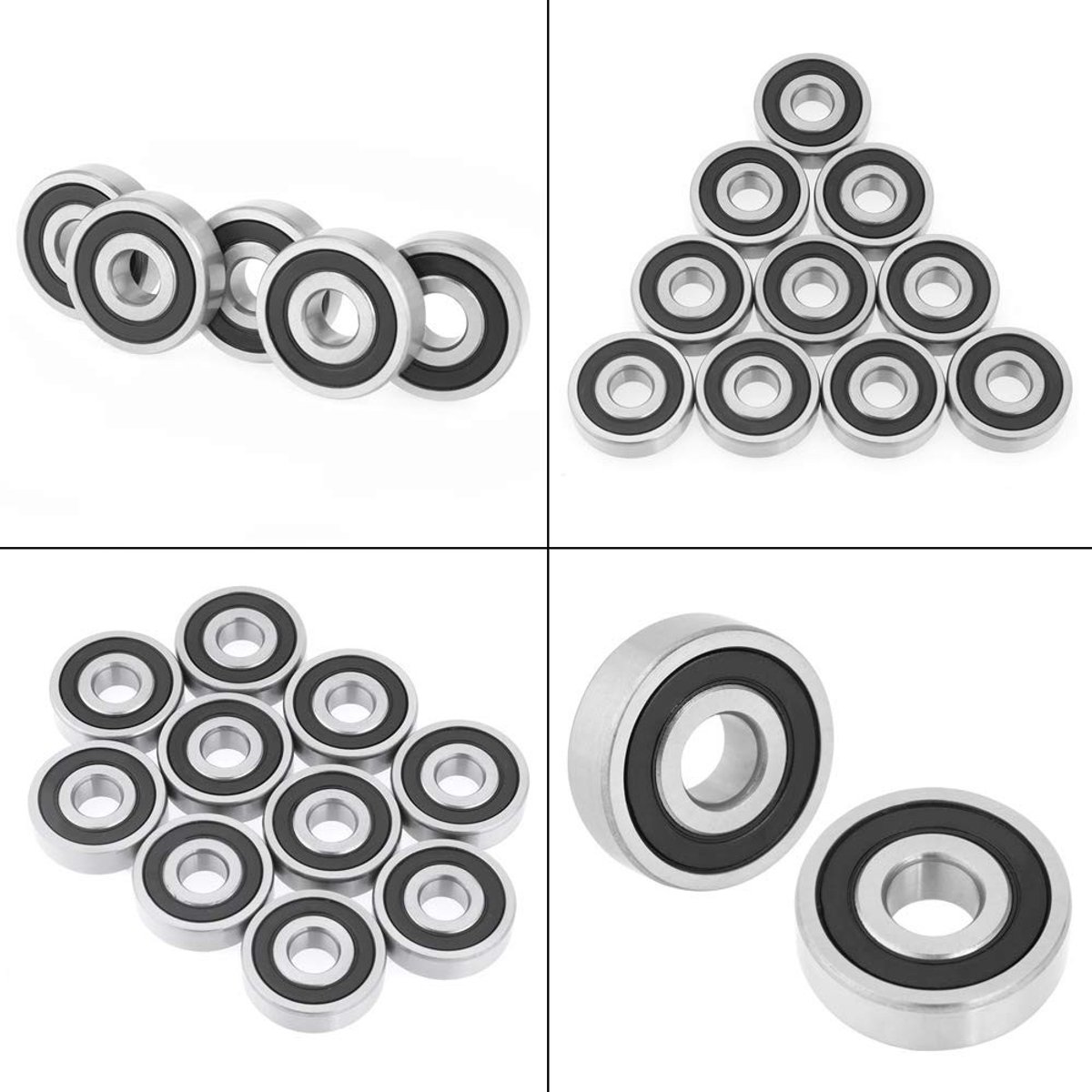 Dubbel rubberen afdichtlager 10x30x9mm, hoogwaardig staal, geschikt voor mechanische apparatuur en speelgoed