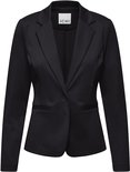 Zwarte ICHI blazer met één knoop sluiting en reverskraag.