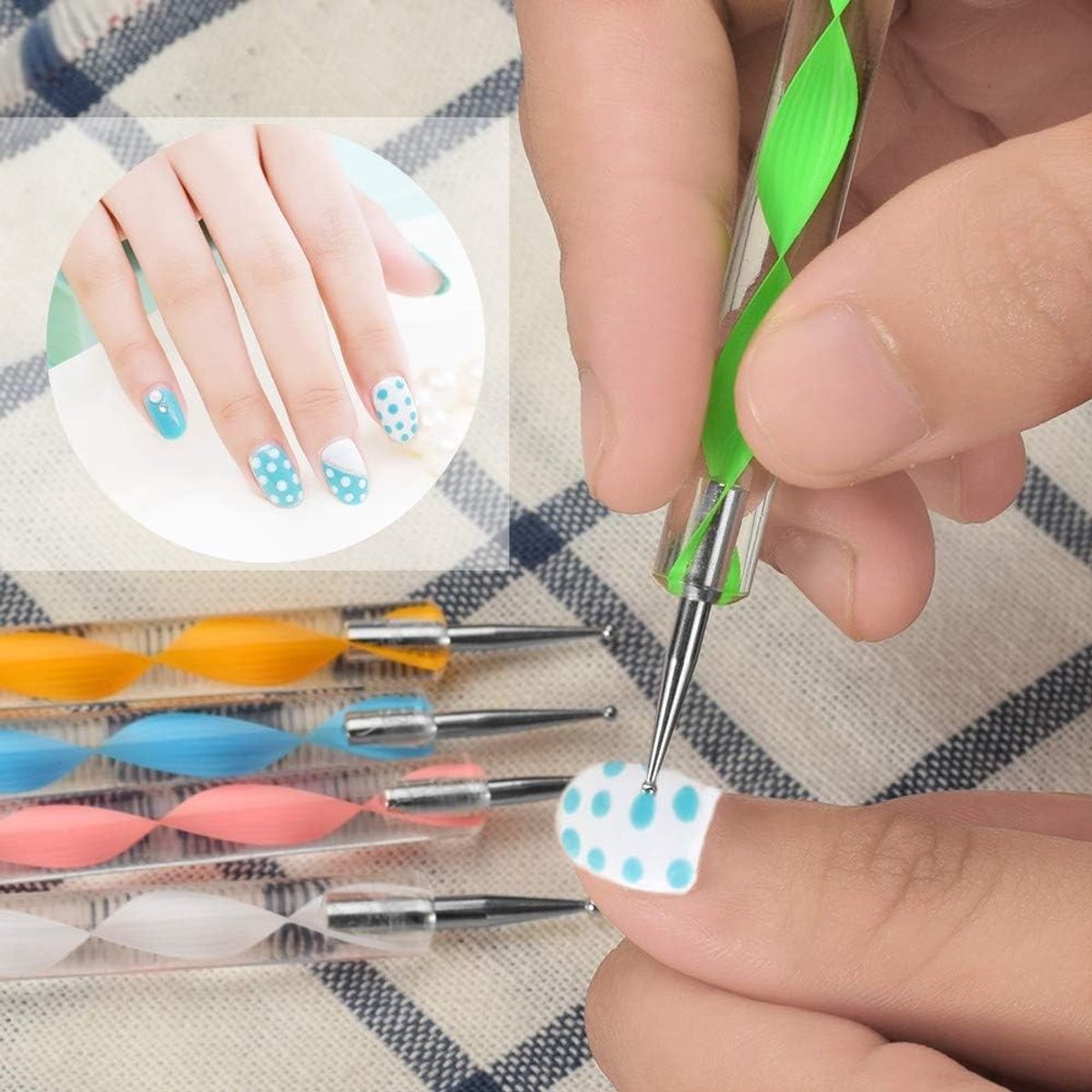 Quilling Tool voor Papier en Kaarten met Dubbele Kop - Embossing, Nail Art en Sculpting Gereedschap voor Creatieve Projecten (Roze)