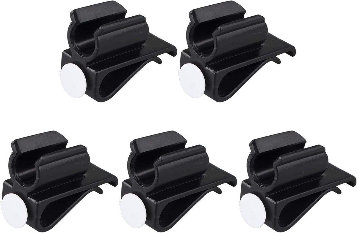 5-delige Golfclub Tas Clip On Putter Klemhouder met Ballmarkers en Organizer voor Golfaccessoires Zwart