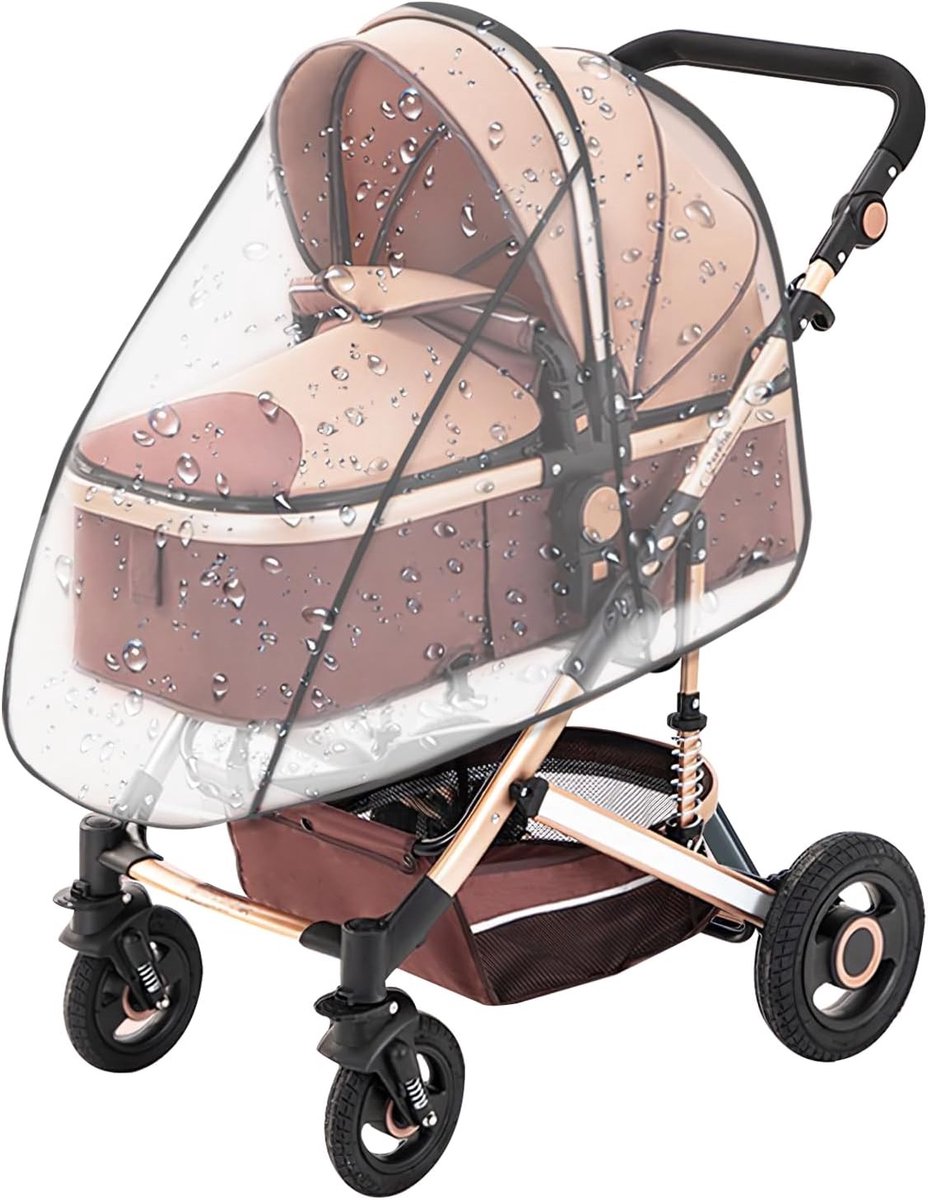 Waterdichte regenhoes voor kinderwagens - Bescherming tegen regen, wind en vuil