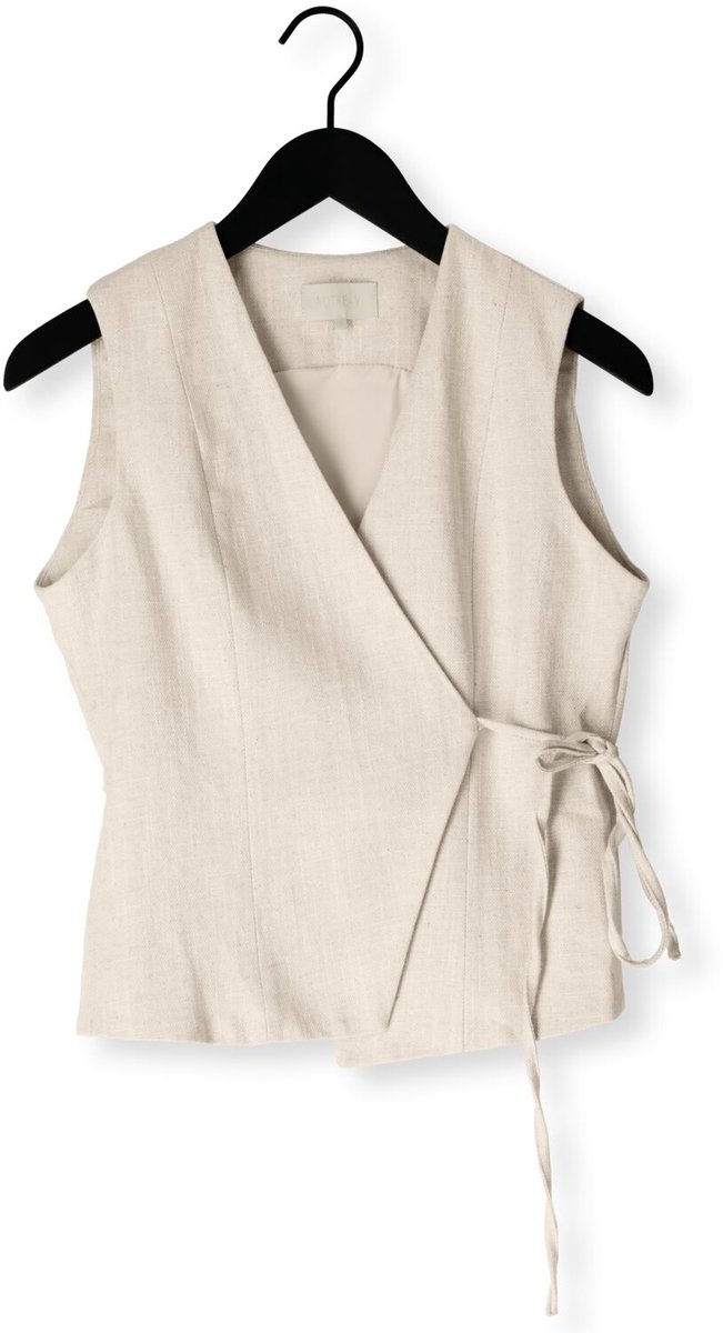 Notre-V Nv-hester Tops & T-shirts Dames - Shirt - Ecru - Maat XL