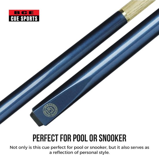 Biljartkeu - Poolkeu Keu - Spel spelen - Messing koppelsysteem - 145 cm - Zwart/Houtkleur — afbeelding 4