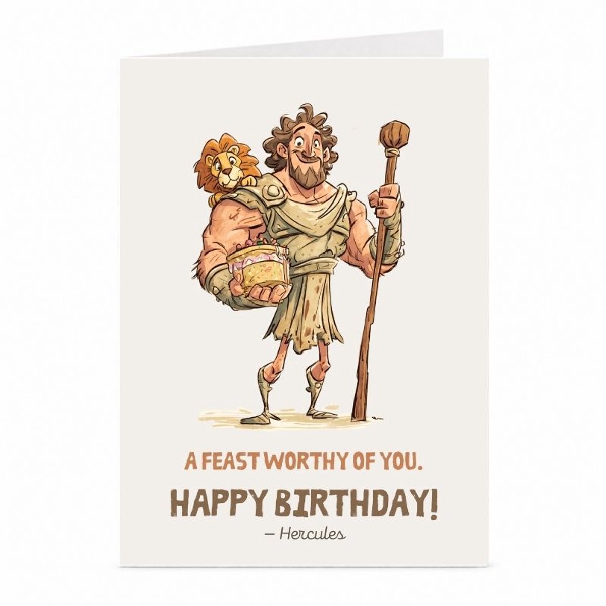 Hercules - Verjaardagskaart - JustTheCardGuy - A6 met envelop