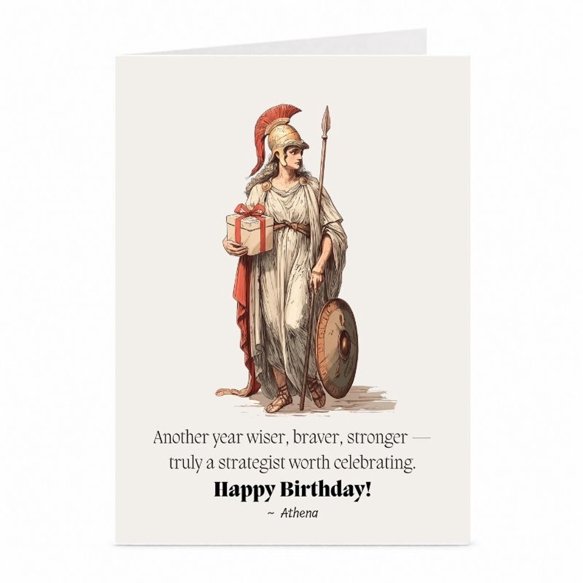 Athena - Verjaardagskaart - JustTheCardGuy - A6 met envelop