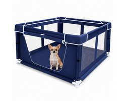 Pawsource Puppyren - Hondenbench - Opvouwbaar - 107 x 107 x 65 cm