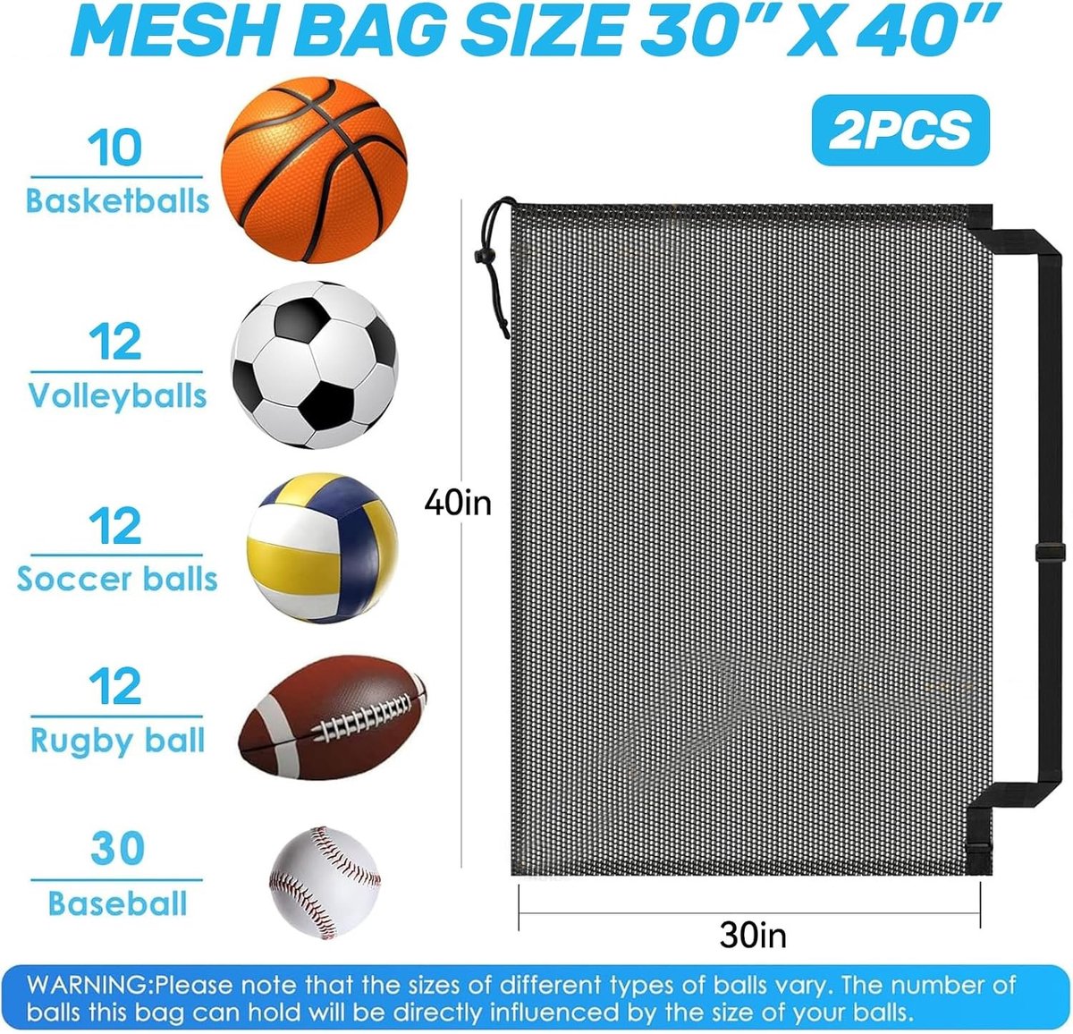 Balnet - Zwart - 23 x 28 x 4 cm - Polyester Tas met Trekkoord - Voor Sportuitrusting