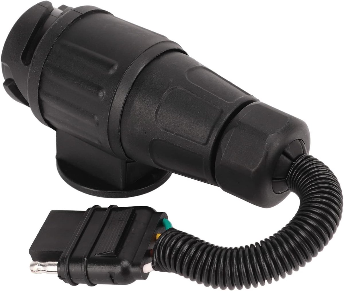 Trailer Connector Adapter EU 13 Weg Rond naar US 4 Weg Plat voor Caravan en Voertuigen, Converter Plug voor Eenvoudige Aansluiting