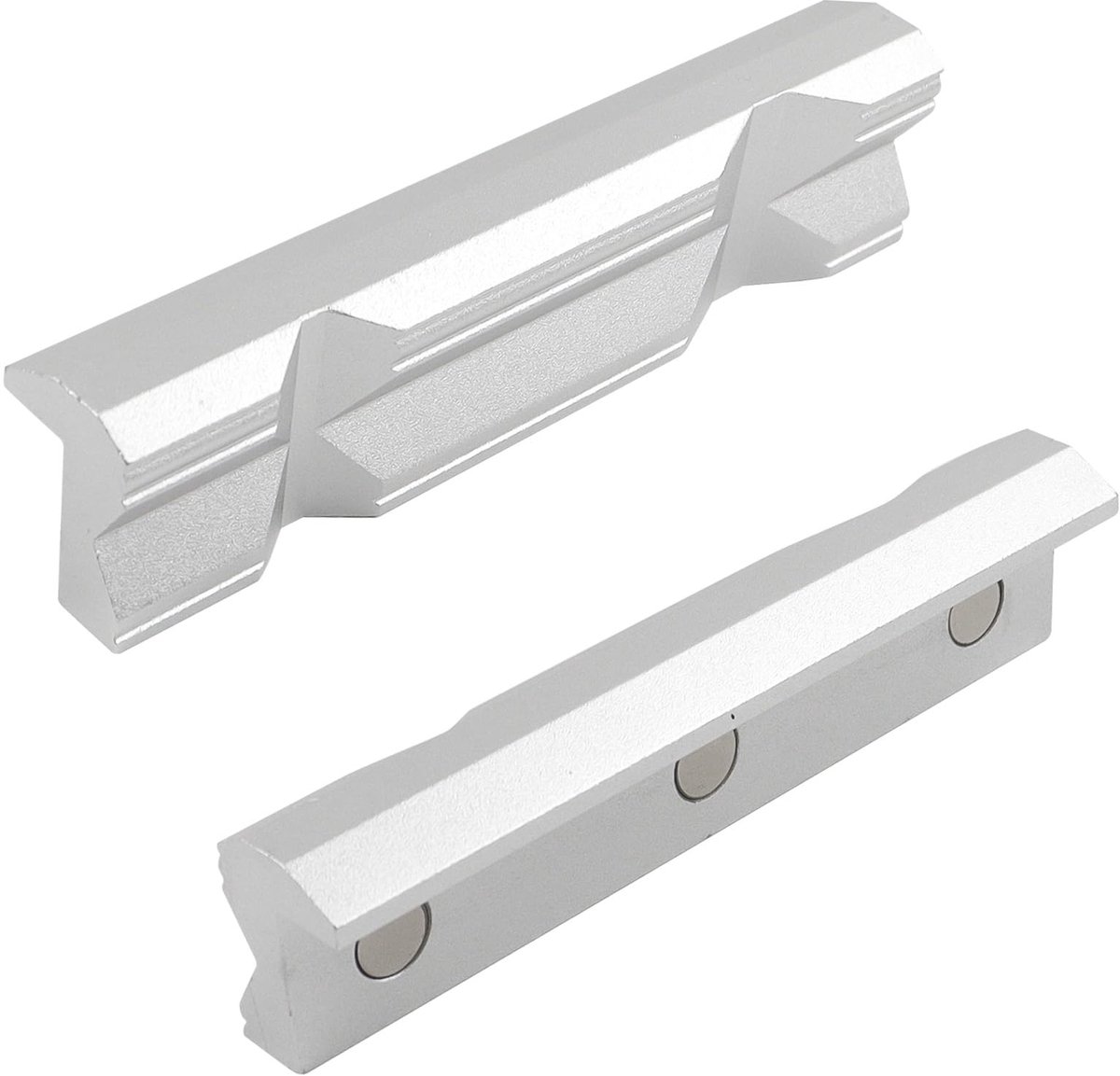 Bankbekken 125 mm - Magnetisch Aluminium - Zacht en Beschermend - Voor Ronde en Onregelmatige Werkstukken - ShopVlot