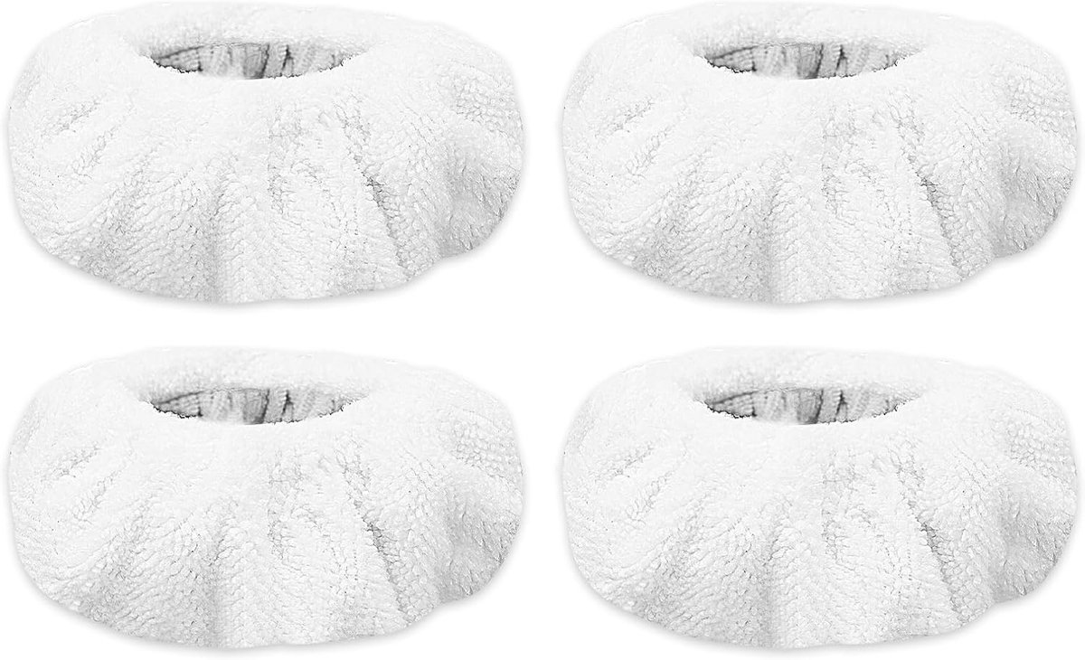Grote Stoomreiniger Accessoires voor Motorhuizen, 4 Stuks, Vervangingsset voor Effectieve Reiniging