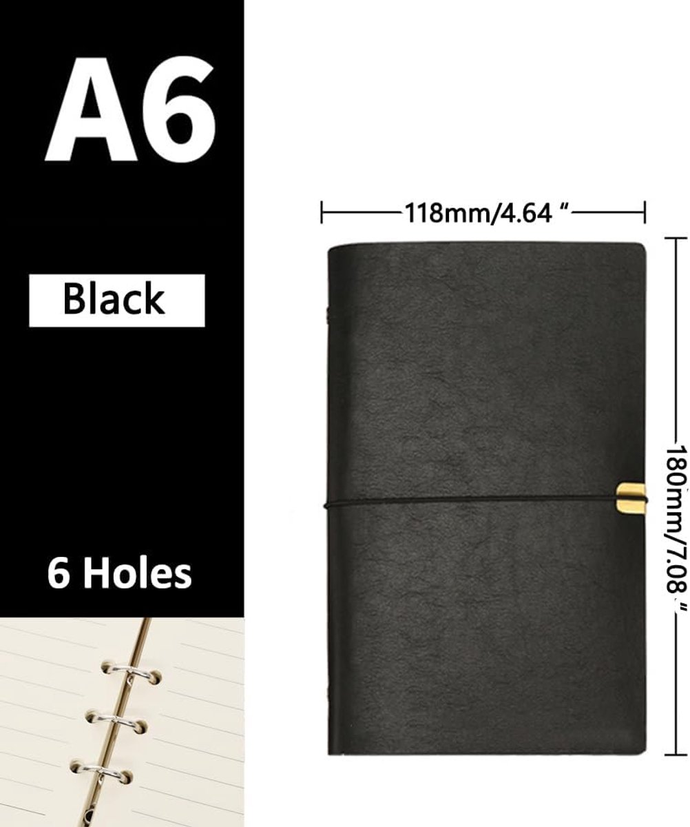 Notitieboek A6 - PU-leer - navulbaar - ideaal voor creatief schrijven - ShopVlot