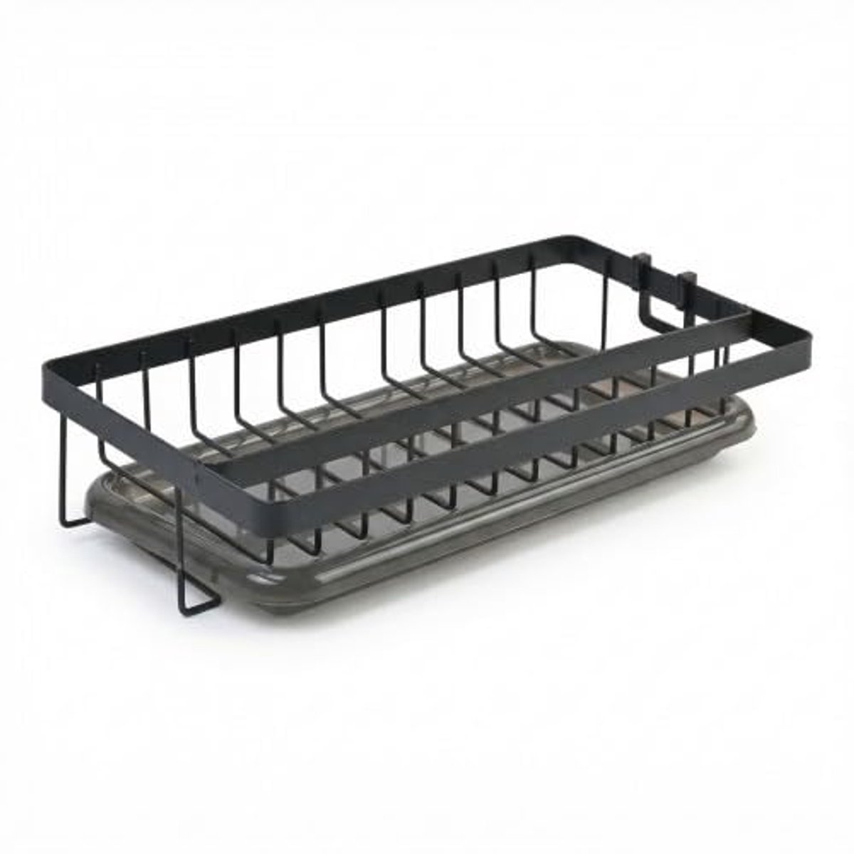Spoelbakorganizer met afvoerpan - gootsteenrek met haken - sponshouder voor slimme opslag - ShopVlot