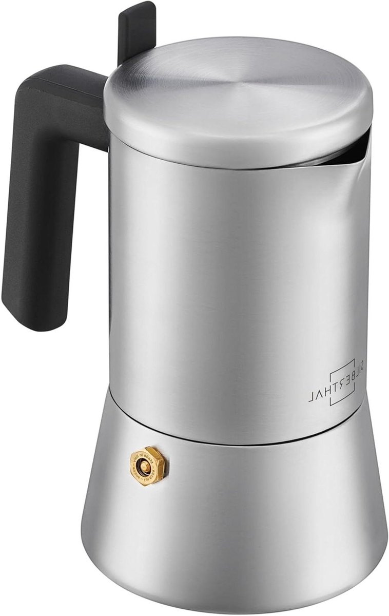 Espressomaker - Koffiezetter - Thuis Italiaans - Roestvrij staal - 200 ml 4 kopjes - Zilver