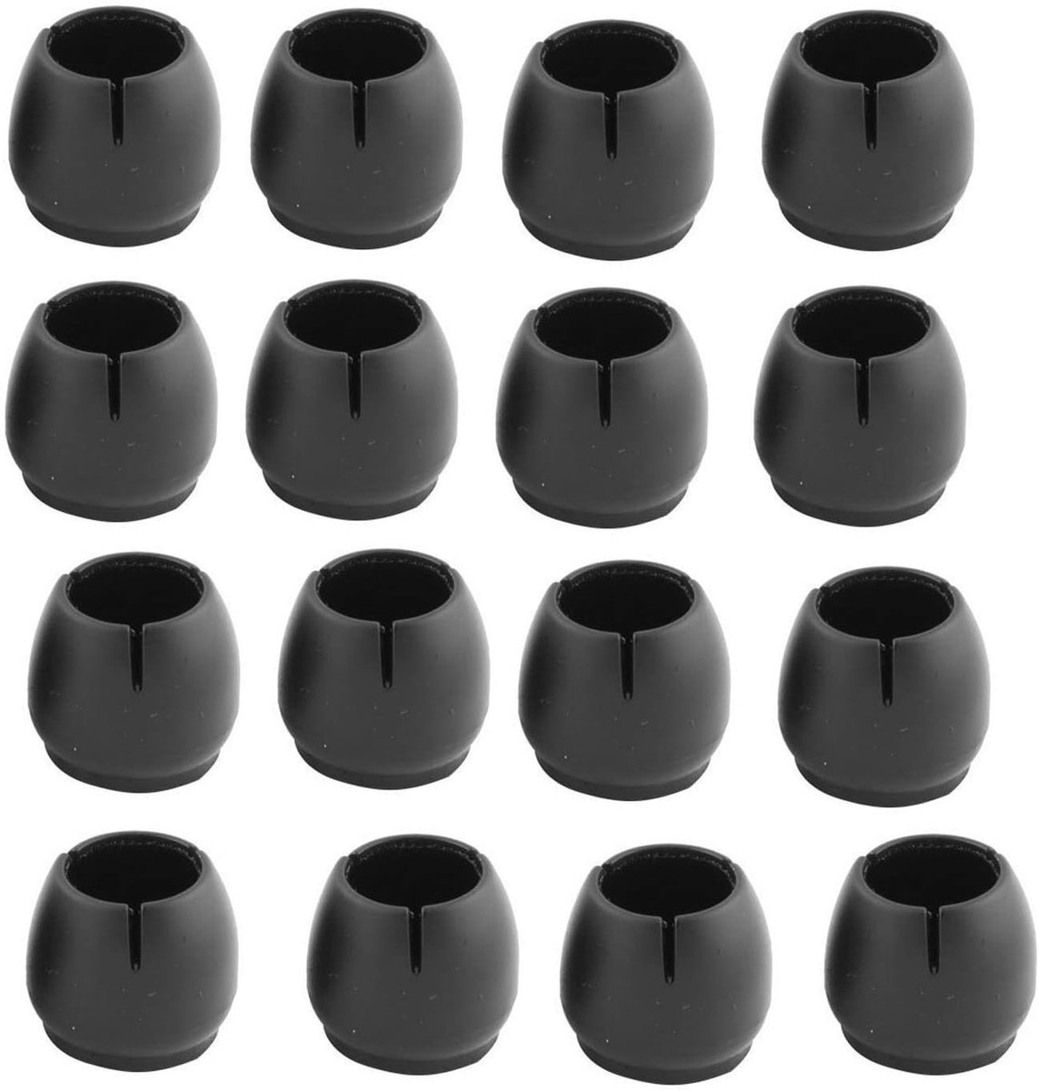 Siliconen Stoelpootdoppen - 16 Stuks Bescherming voor Vloeren, Rond en Vierkant, Meubelpoot Covers
