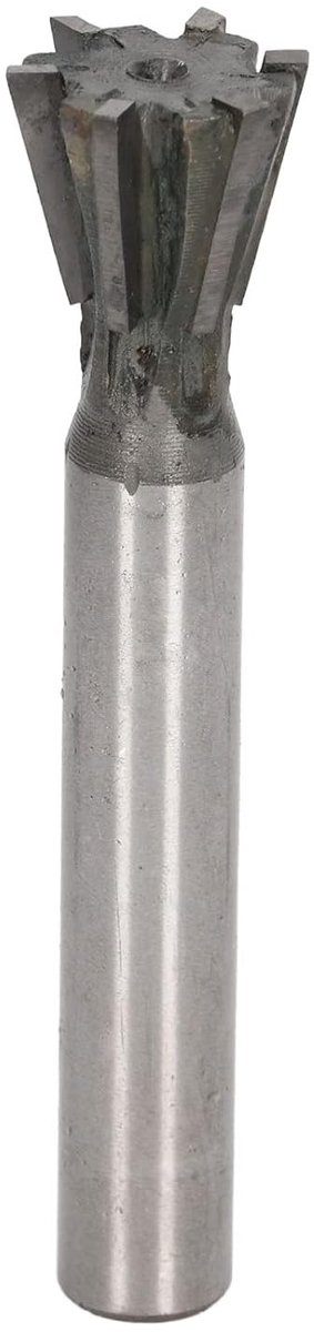 Dovetail Frees voor Algemene IJzerbewerking, 75 Graden, 20 mm, Tungsten Carbide, Universele Rechte Schacht, 6 Marges