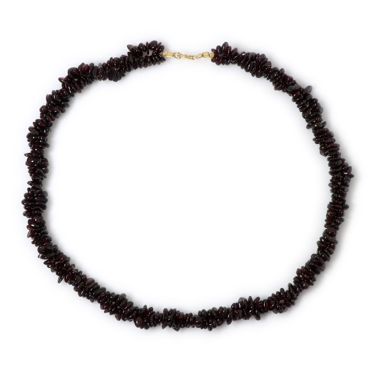 Cavill - Zilveren Halsketting met Mozambique Granaten - 925 Sterling Zilver Verguld - 340,80 Ct Rode Granaat Edelstenen - Elegante Luxe Ketting Dames