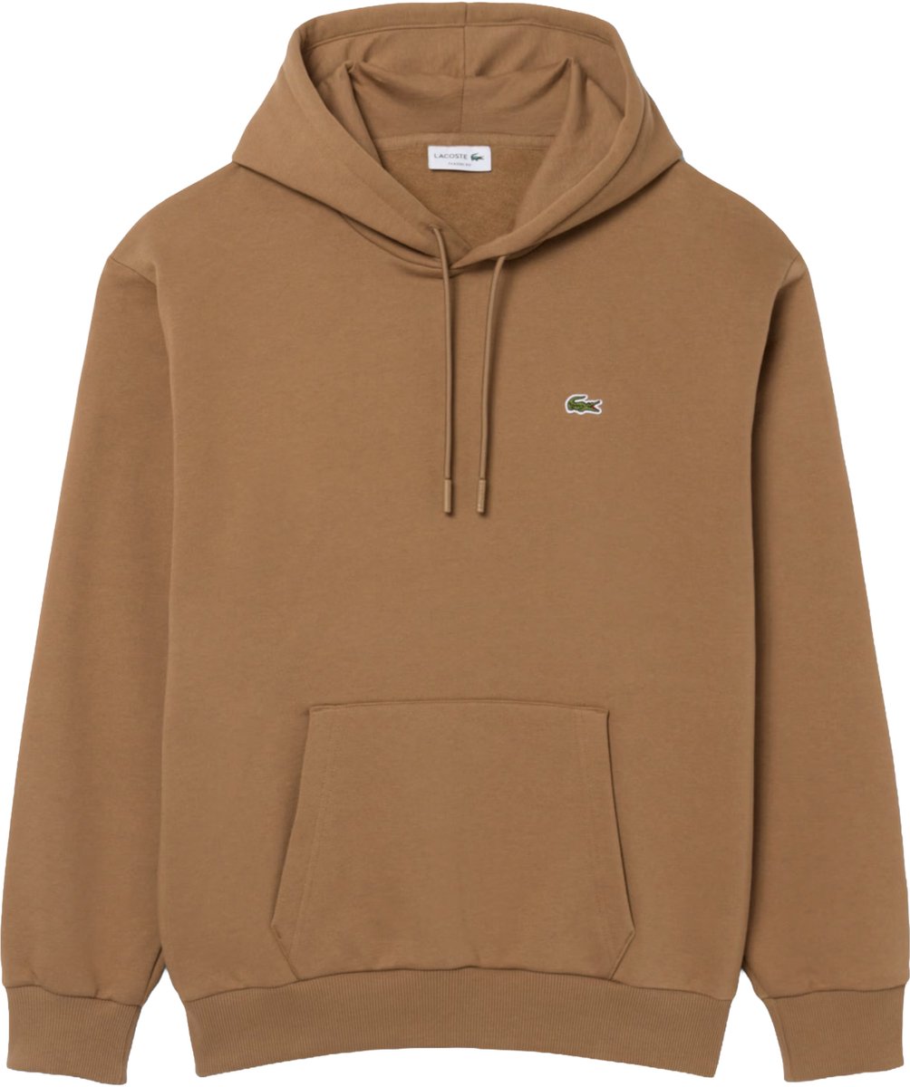 Lacoste heren hoodie sweatshirt - cookie lichtbruin