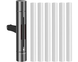EBHO Autodiffuser, auto-diffuser voor etherische oliën met 6 stuks navulling, luchtverfrisser geur interieur diffuser clip vent diffuser voor meer rijplezier en rijplezier
