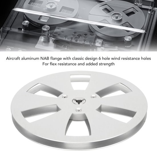 Sterke Aluminium Lege Spoel 1/4 7 Inch voor Tape Recorders, Ideaal voor Geluidsopnames en Muziekliefhebbers — afbeelding 3