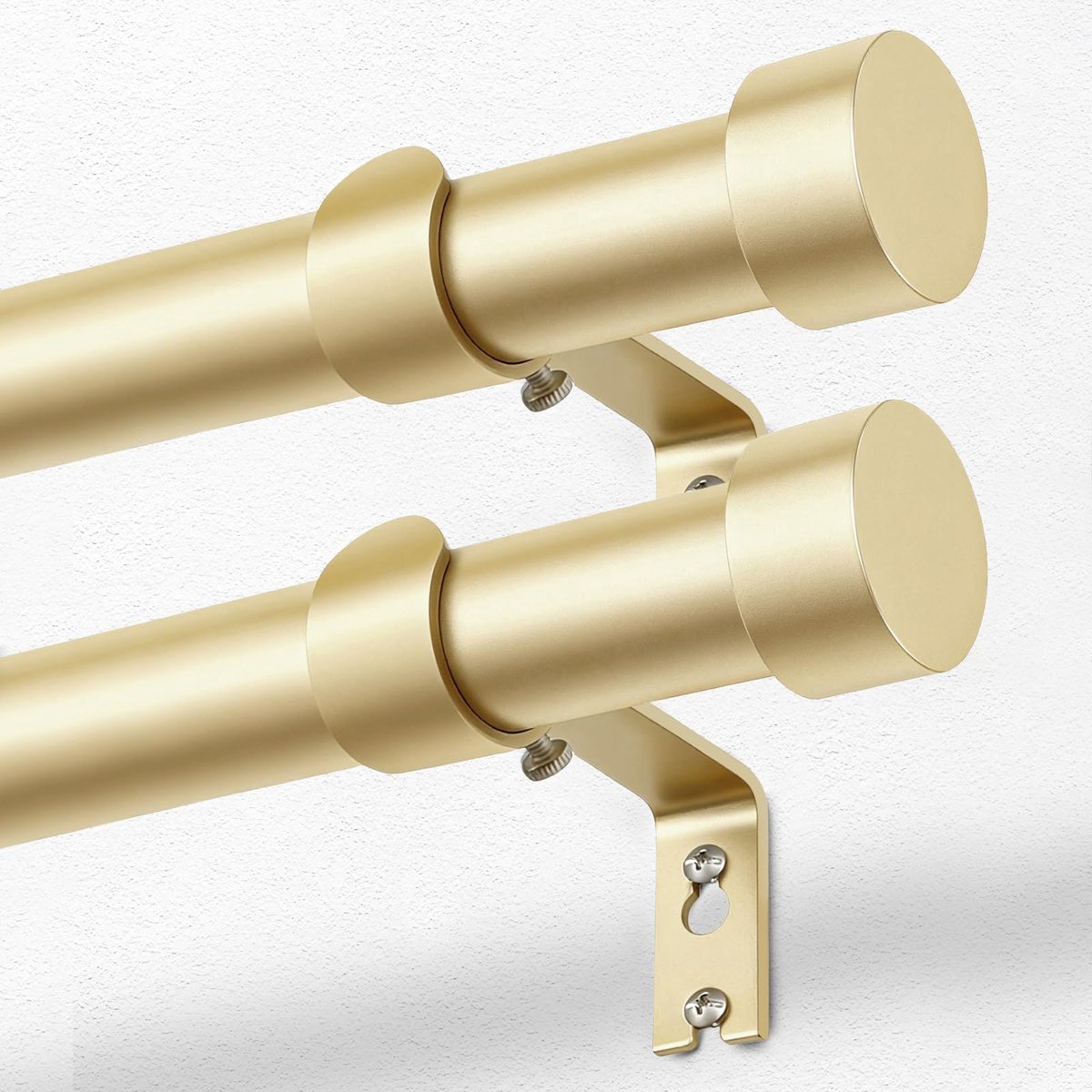 Gordijnroede 80-304 cm - Goud - Verstelbare stangen - Ideaal voor elke ruimte - ShopVlot