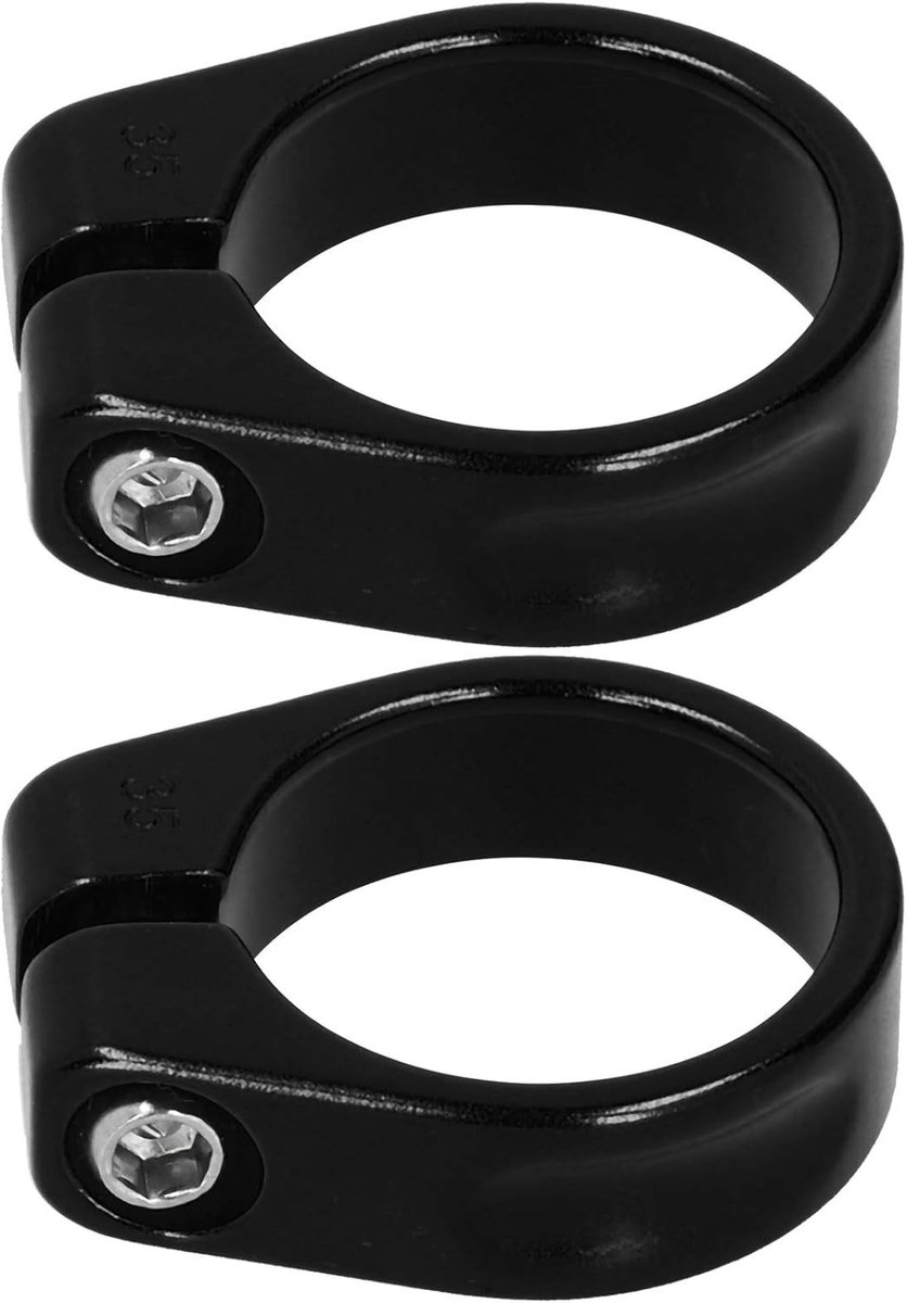 35MM Aluminium Zadelpenklem voor Mountainbike en Racefiets - 2 Stuks, Fietsaccessoire voor Zadelbuis
