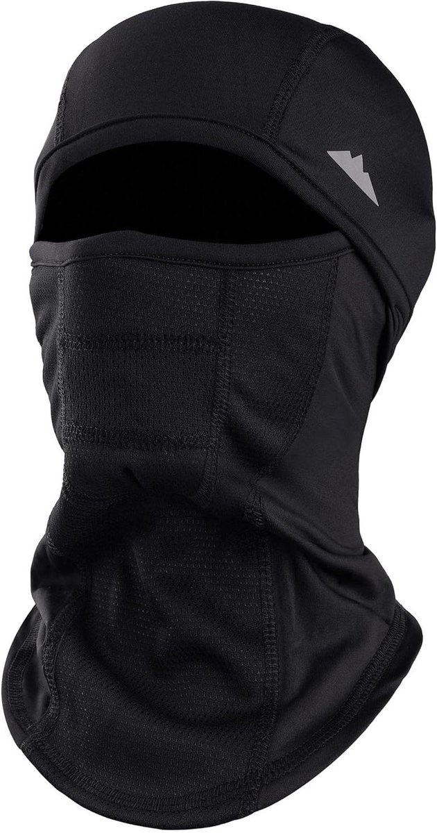 Bivakmuts Ski Masker - Winter Gezichtsmuts - Outdoor Activiteiten - Ademende Mesh Panelen - One Size - Zwart