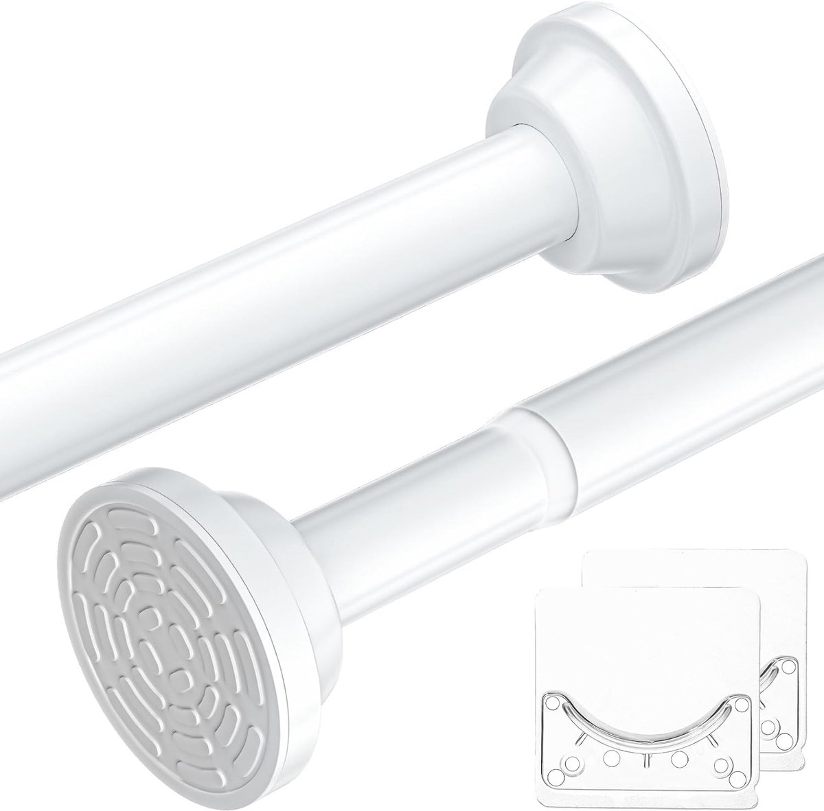 Shower Curtain Rod Extendable No Drilling 85-285 cm - ShopVlot