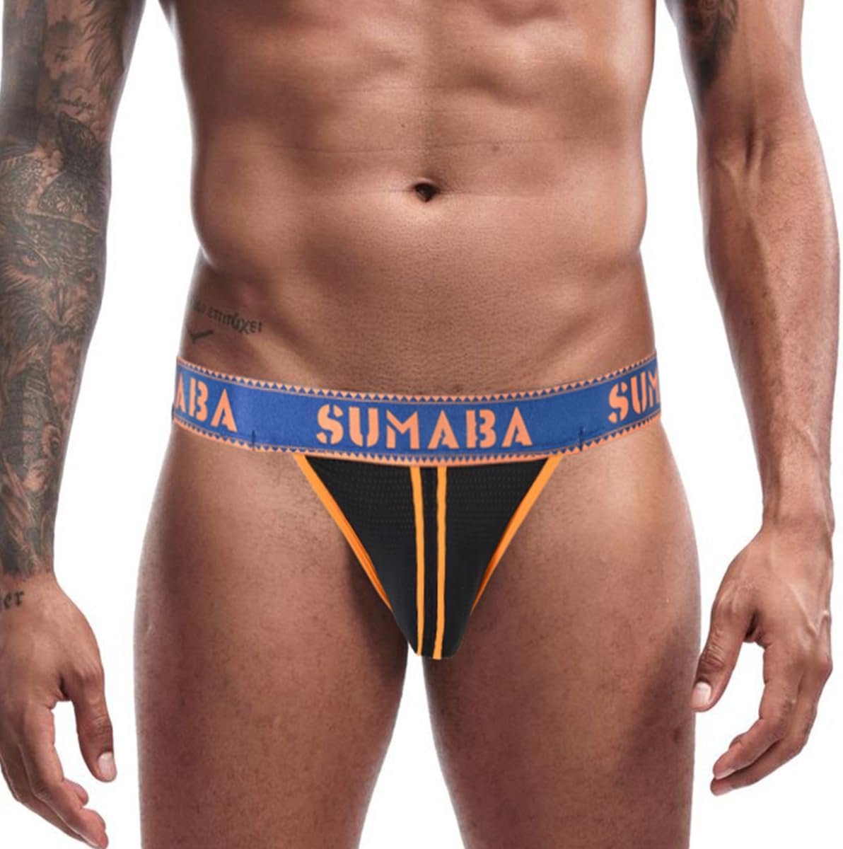 Mens Jockstraps Low Sitting Underwear Sports Thong With Leg Strap Men Thong Sports Underwear Athletic Supporter - ShopVlot